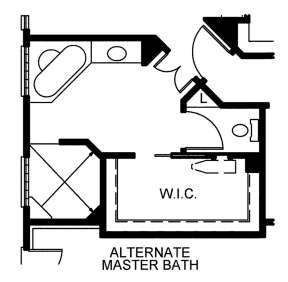 Alternative Master Bath for House Plan #402-01548