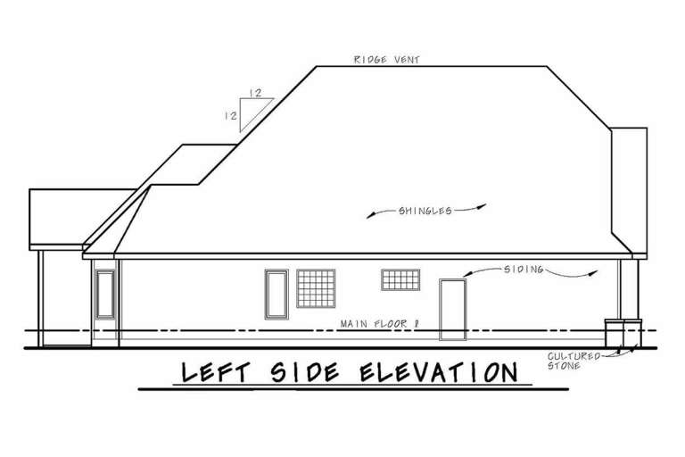 European House Plan #402-01549 Elevation Photo