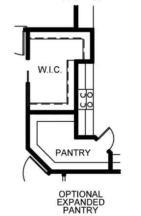 Optional Expanded Pantry for House Plan #402-01549