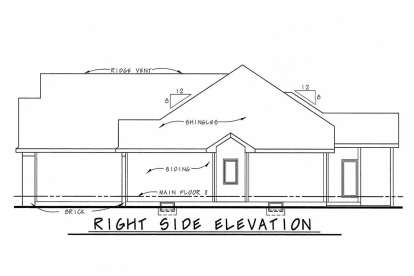 Ranch House Plan #402-01550 Elevation Photo