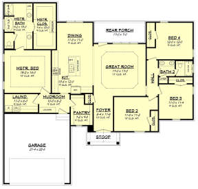 Main Floor  for House Plan #041-00177