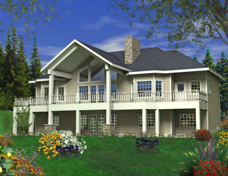 House Plan House Plan #1993 Rear Elevation