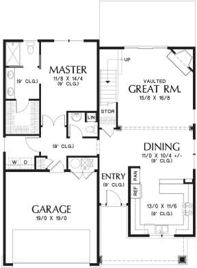Main Floor  for House Plan #2559-00727