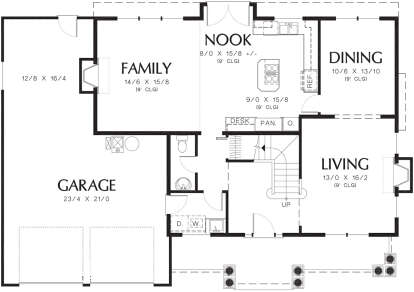 Main Floor  for House Plan #2559-00730