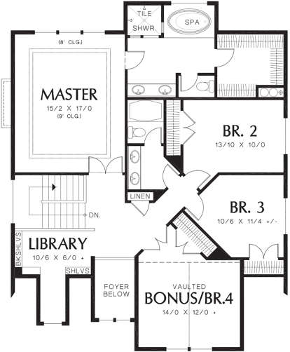 Second Floor for House Plan #2559-00732