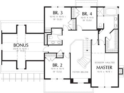 Second Floor for House Plan #2559-00733