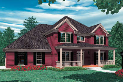 Country House Plan #2559-00734 Elevation Photo