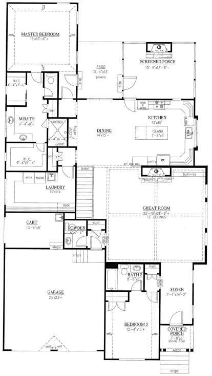 Main Floor  for House Plan #286-00079