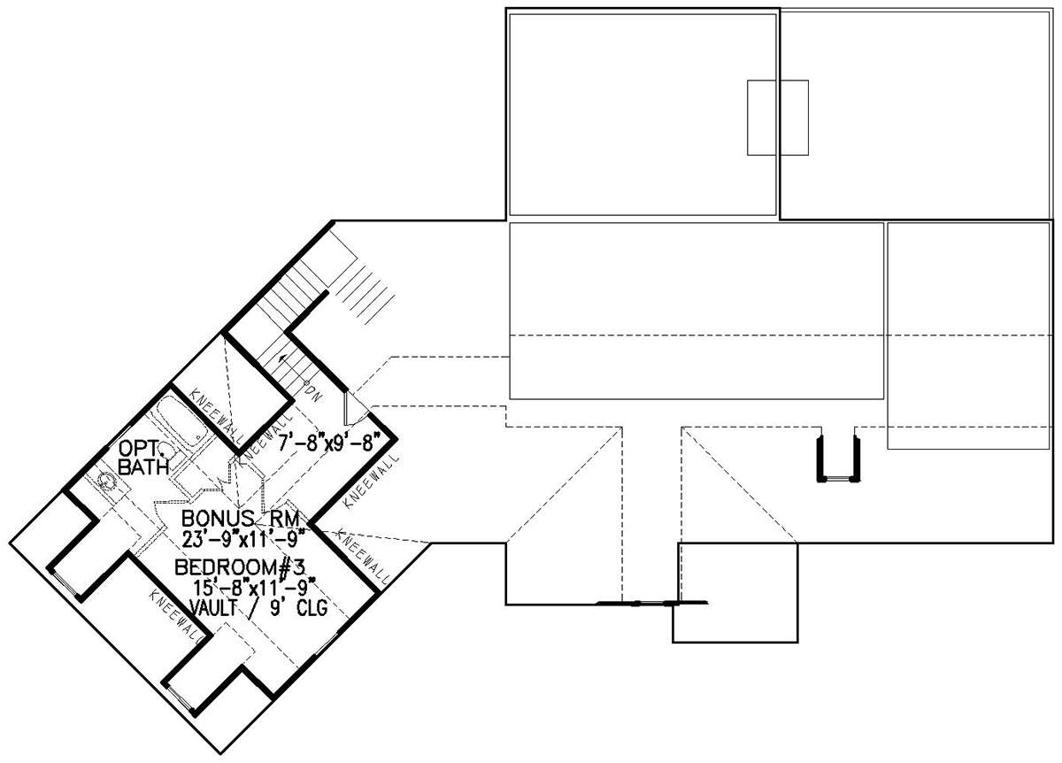 Bonus Room for House Plan #699-00103