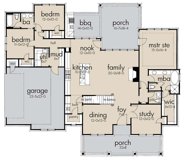 House Plan House Plan #19949 Drawing 1