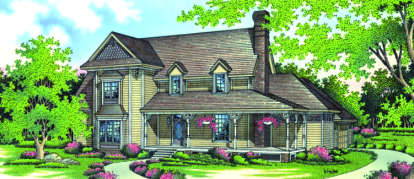 Victorian House Plan #048-00188 Elevation Photo