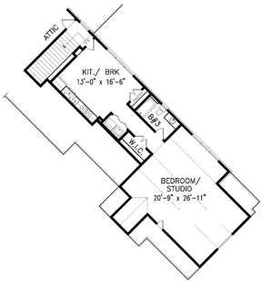 Optional Second Floor for House Plan #699-00105