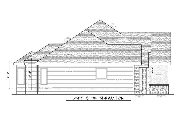 French Country House Plan #402-01552 Elevation Photo