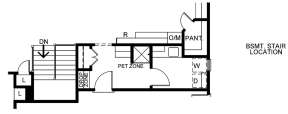 Optional Basement Stairs for House Plan #402-01552
