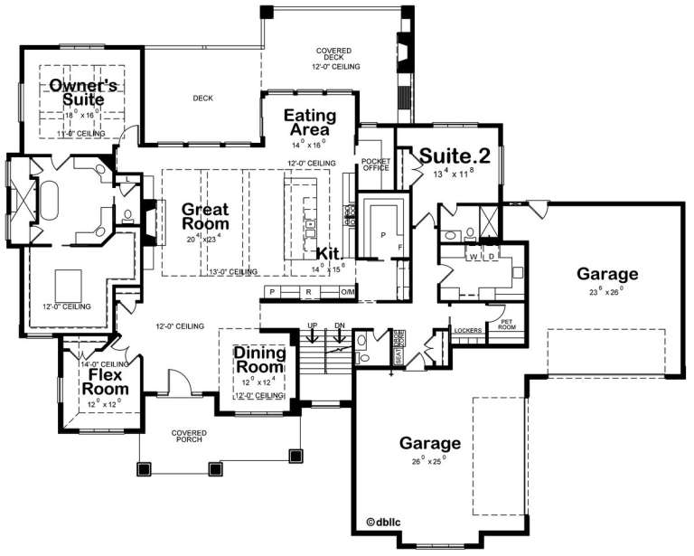 House Plan House Plan #19955 Drawing 1