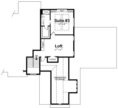Second Floor for House Plan #402-01553