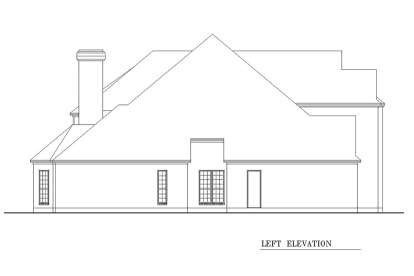 European House Plan #5445-00338 Elevation Photo