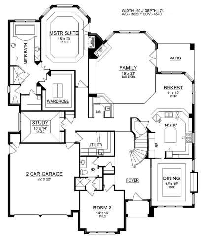 Main Floor  for House Plan #5445-00338