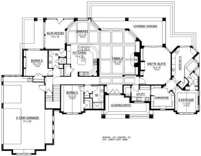Main Floor  for House Plan #5445-00339