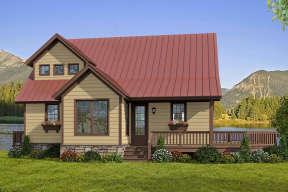 Vacation House Plan #940-00109 Elevation Photo