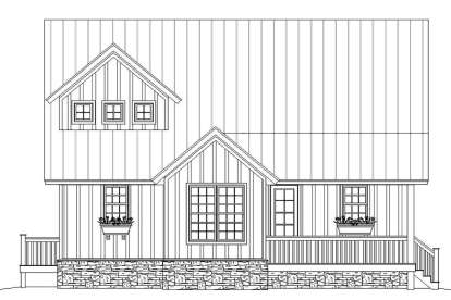 Vacation House Plan #940-00109 Elevation Photo