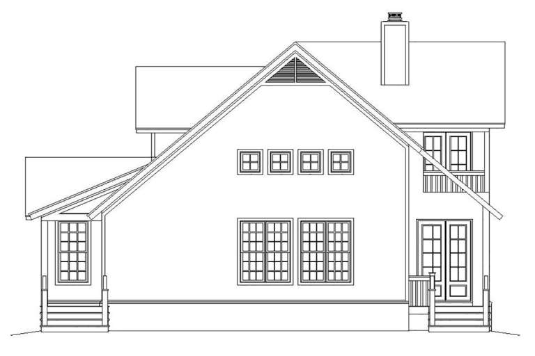 Vacation House Plan #940-00109 Elevation Photo