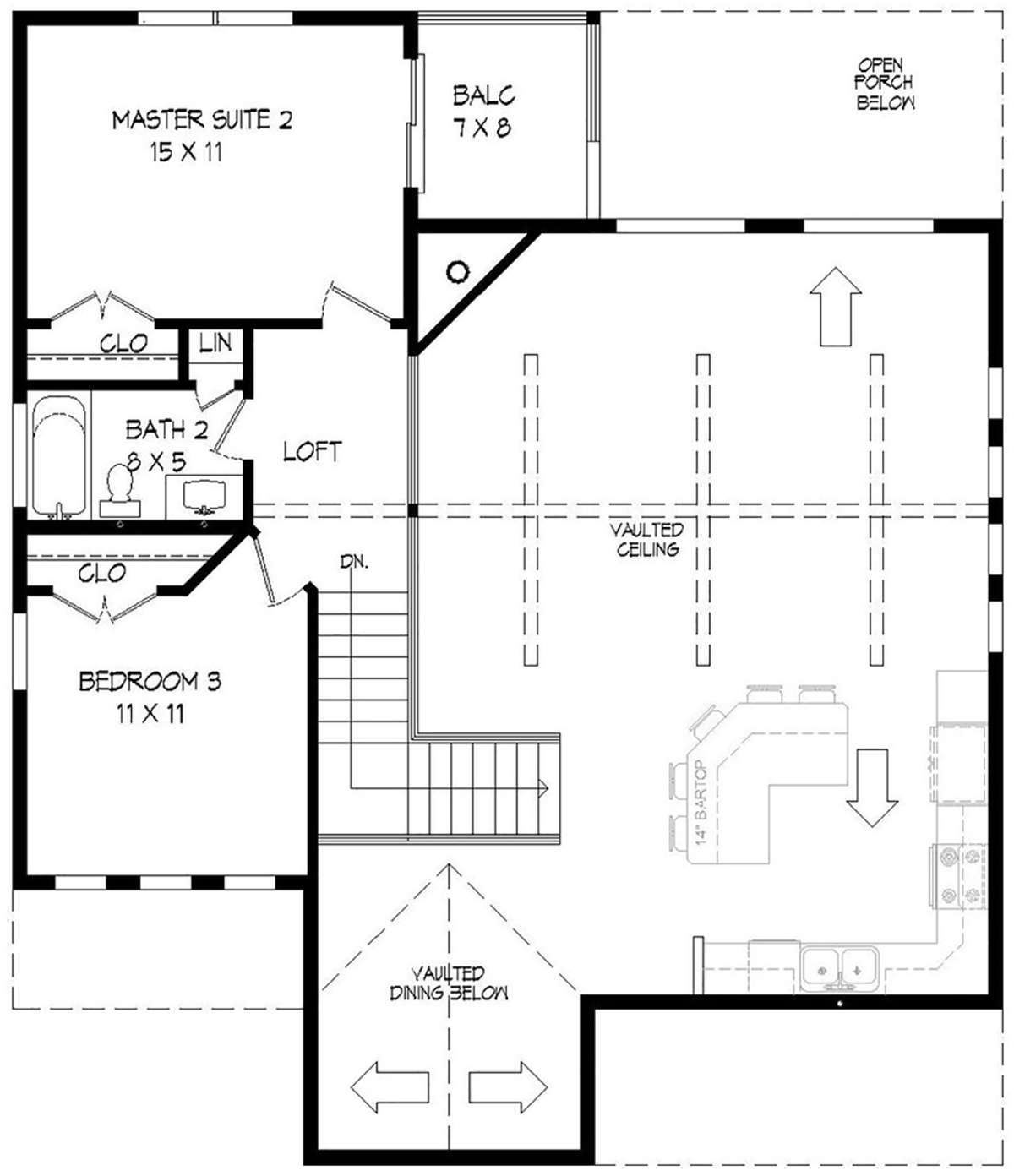 Second Floor for House Plan #940-00109