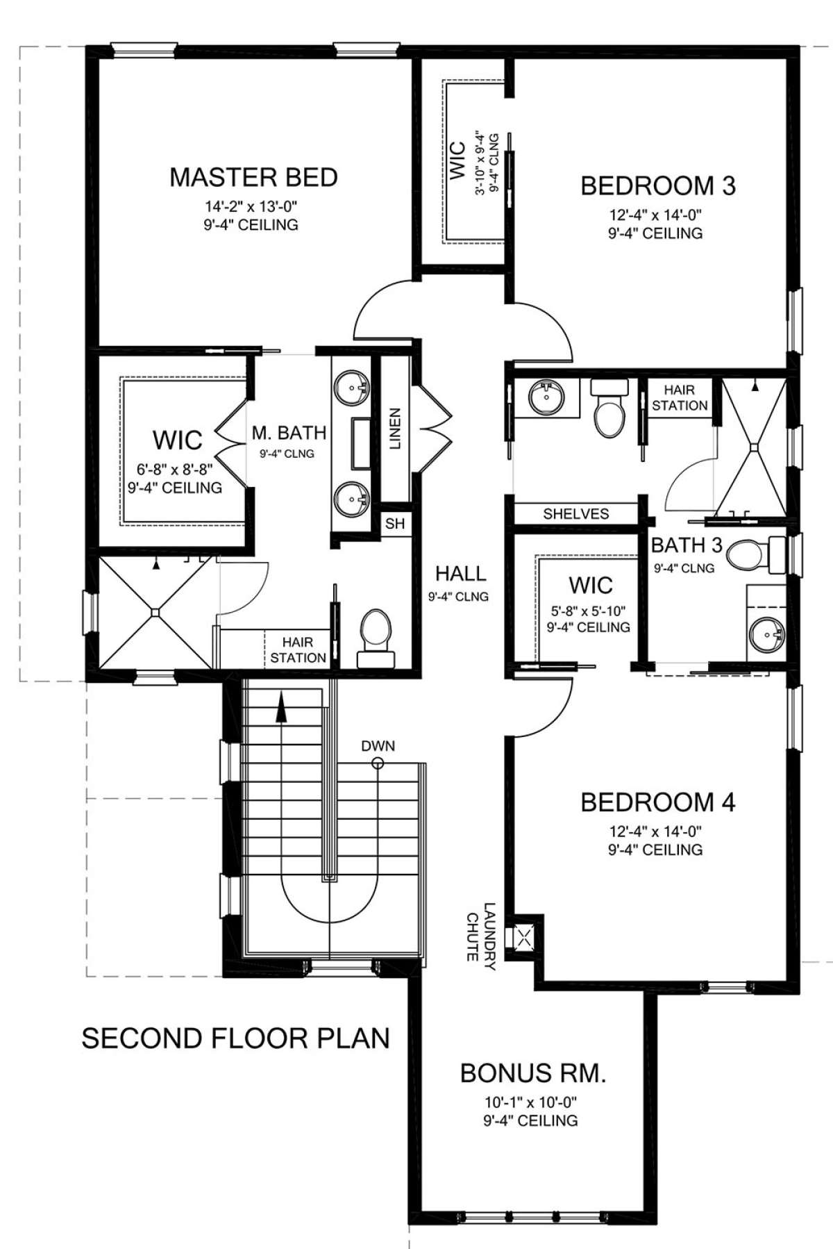 Second Floor for House Plan #3978-00183