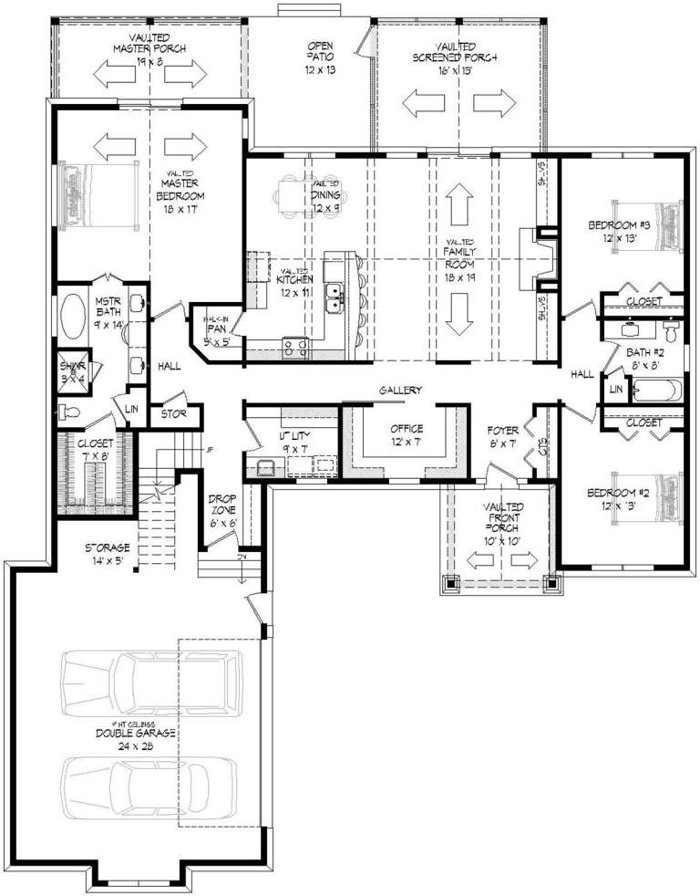 House Plan House Plan #19965 Drawing 1