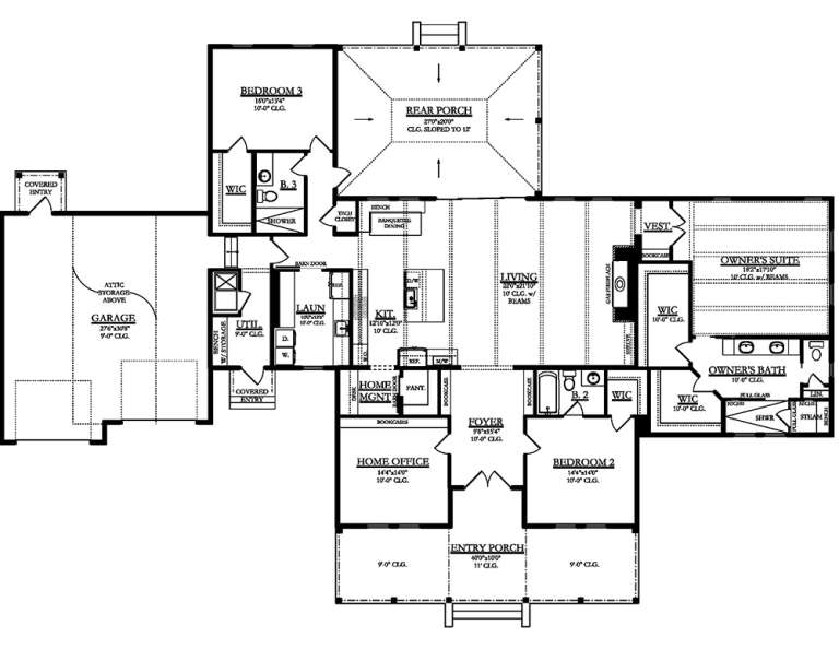 House Plan House Plan #19967 Drawing 1