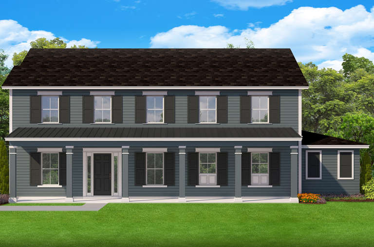 House Plan House Plan #19969 FRONT ELEVATION 