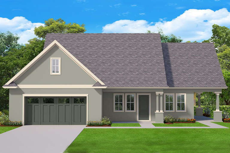 House Plan House Plan #19972 Rear Elevation