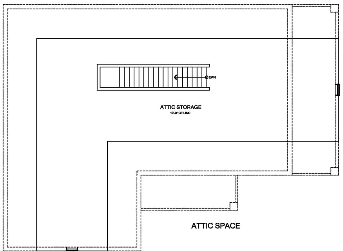 Attic Storage for House Plan #3978-00190