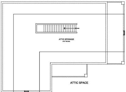 Attic Storage for House Plan #3978-00190