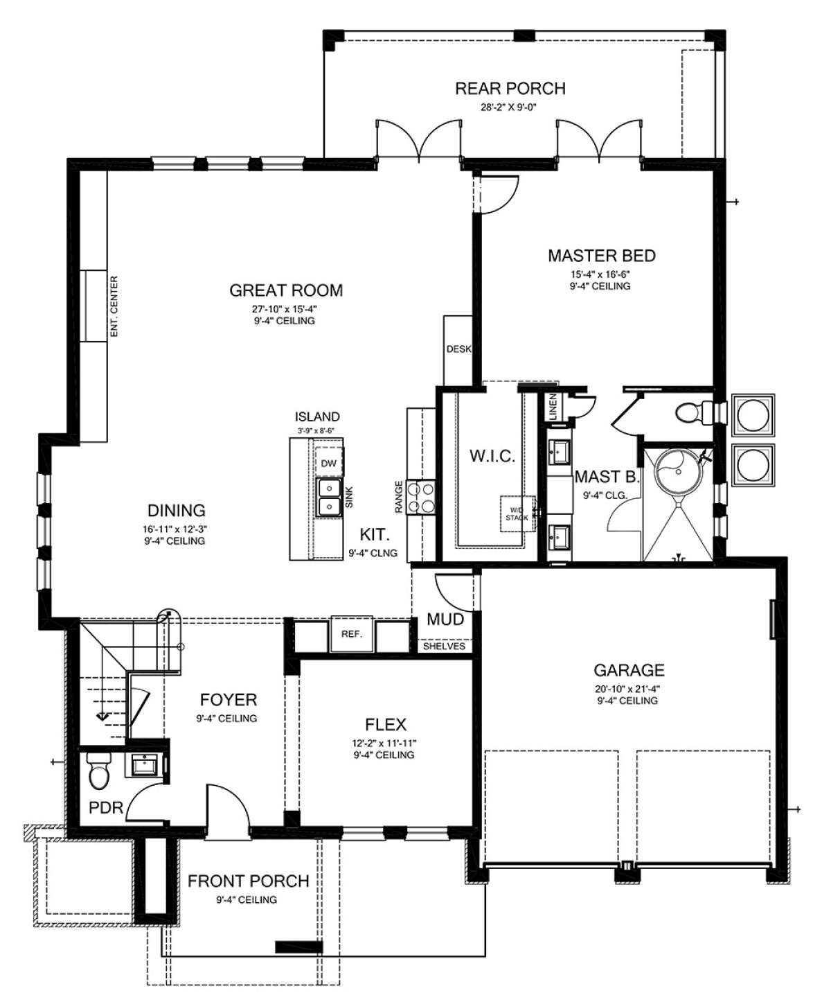 First Floor for House Plan #3978-00191