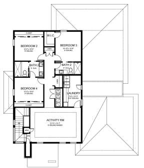 Second Floor for House Plan #3978-00191