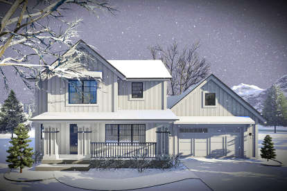 Modern Farmhouse House Plan #1020-00002 Elevation Photo