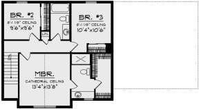 Second Floor for House Plan #1020-00002