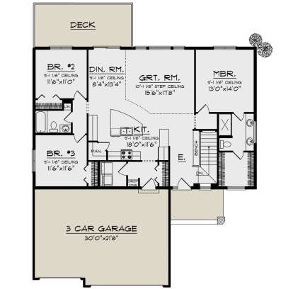 Main Floor for House Plan #1020-00004