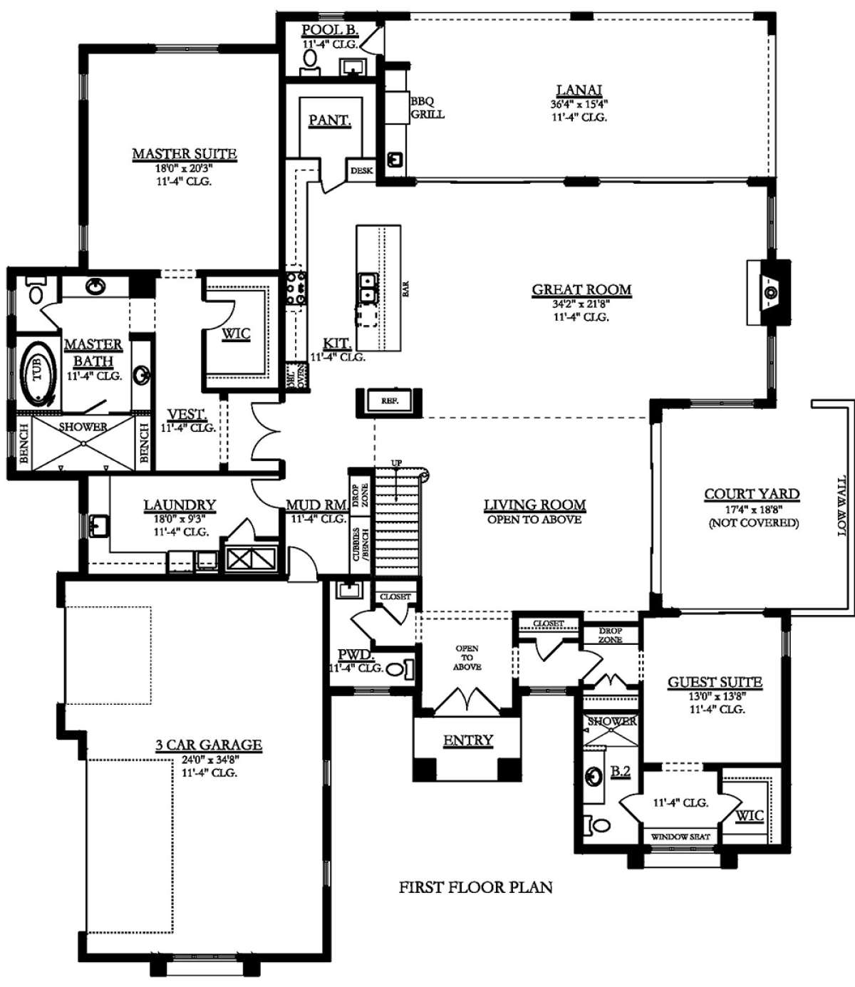 First Floor for House Plan #3978-00192