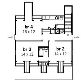Floorplan 2 for House Plan #048-00191