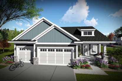 3 Bed, 2 Bath, 1681 Square Foot House Plan - #1020-00006
