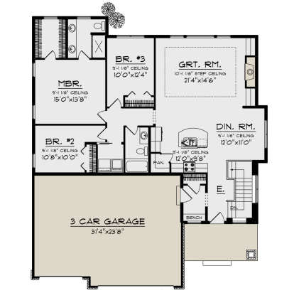 Main Floor for House Plan #1020-00006