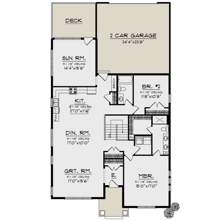 House Plan House Plan #19983 Drawing 1