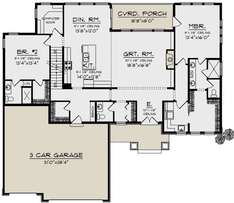 House Plan House Plan #19984 Drawing 1
