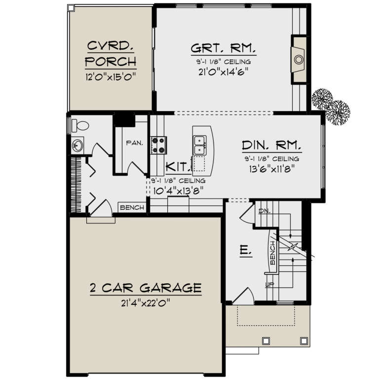 House Plan House Plan #19986 Drawing 1