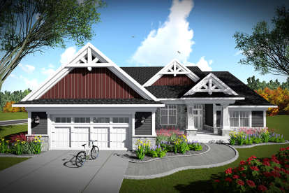 2 Bed, 2 Bath, 2224 Square Foot House Plan - #1020-00013