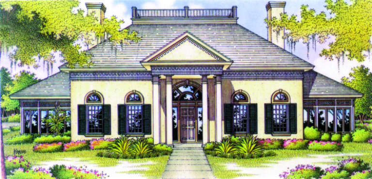 Traditional House Plan #048-00192 Elevation Photo
