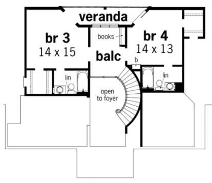 Floorplan 2 for House Plan #048-00192