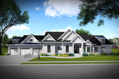 Ranch House Plan #1020-00016 Elevation Photo